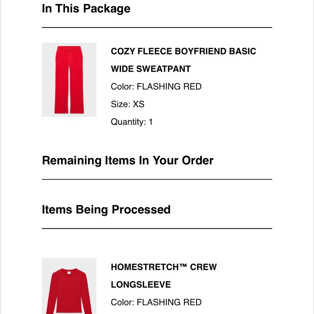 Aritzia Cozy Fleece Wide Sweatpant & Homestretch Crew